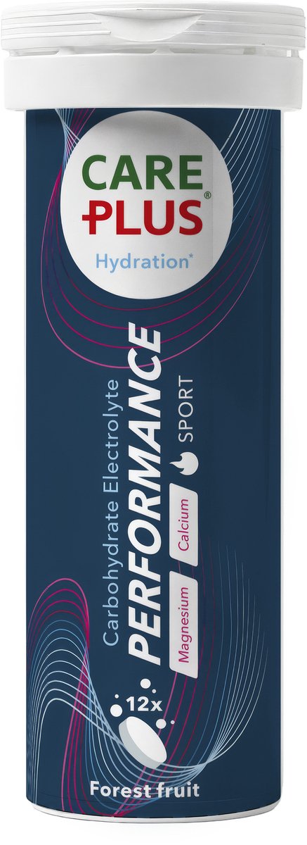 Care Plus Carbohydrate Electrolyte Performance bruistablet - Forest Fruit - 12 stuks