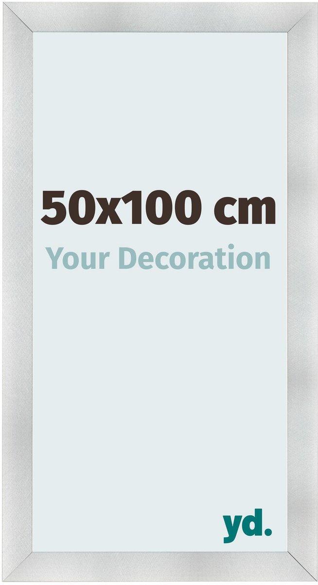 yd. Your Decoration - Fotolijst 50x100 cm - MDF - Aluminium Geborsteld - Pisa