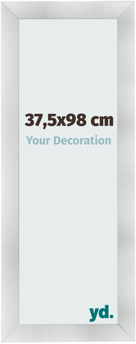 yd. Your Decoration - Fotolijst 37,5x98 cm - MDF - Aluminium Geborsteld - Pisa