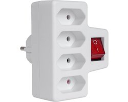Vier-fase stopcontact met schakelaar Maclean Energy MCE217 4x2,5A universele stekker