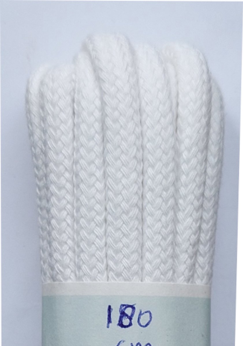 Gala Veter - Wit - Extra Dik Rond - Lengte 180 cm - Dikte 5 mm - Schoenveter