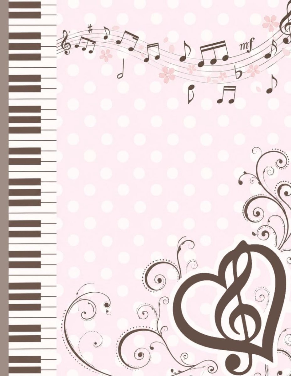 Light Pink Polka Dot Piano Y2k Notebook - ShopVlot