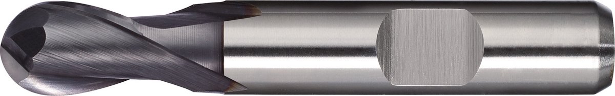 Volle Radiusfrees D.10mm Inzet-L.21mm HSS-Co8 TiCN Weldon Z.2 extreem kort TECWERK