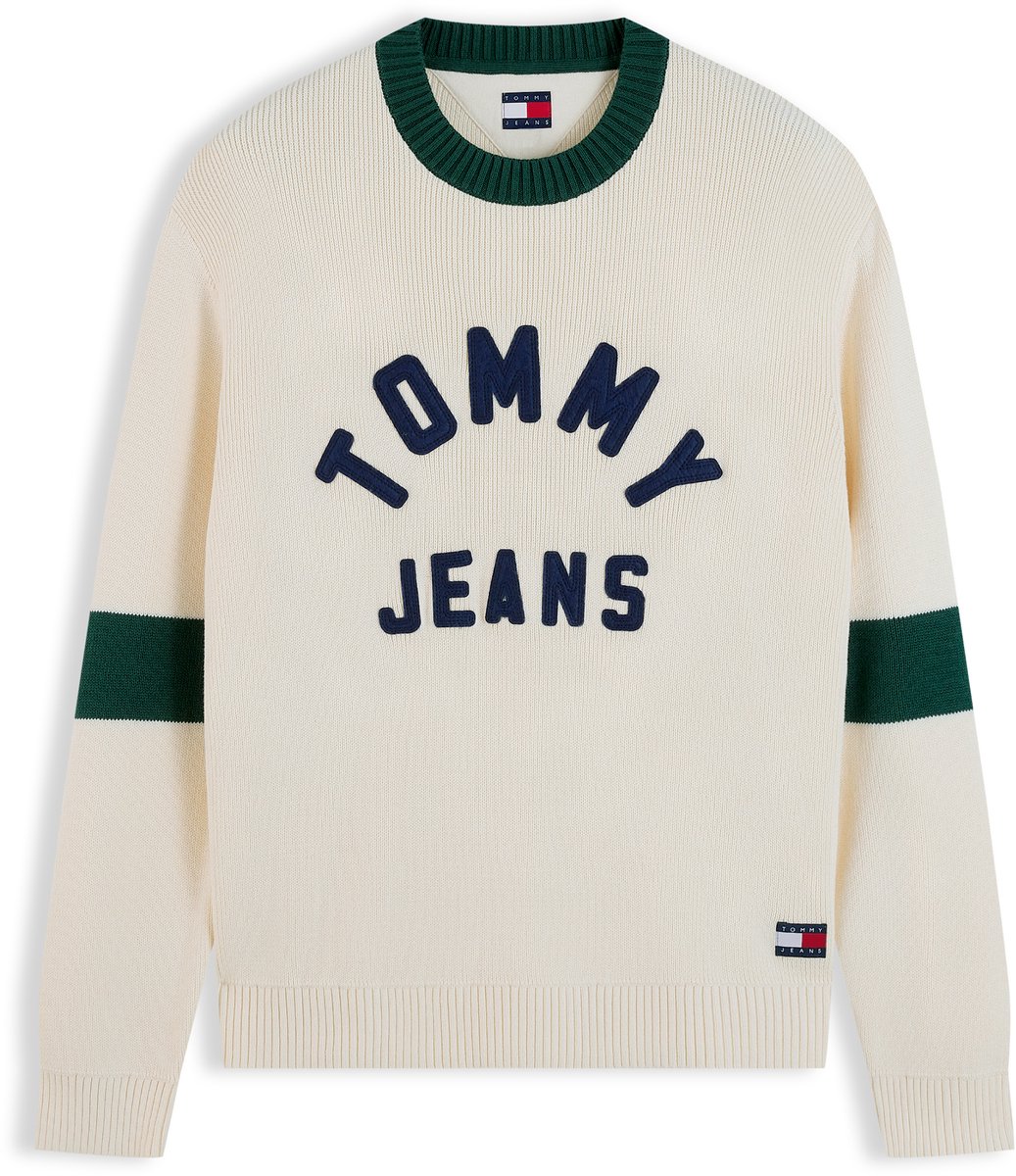 Tommy Jeans Trui Tjm Reg New Classics Dm0dm23567 Mannen Beige