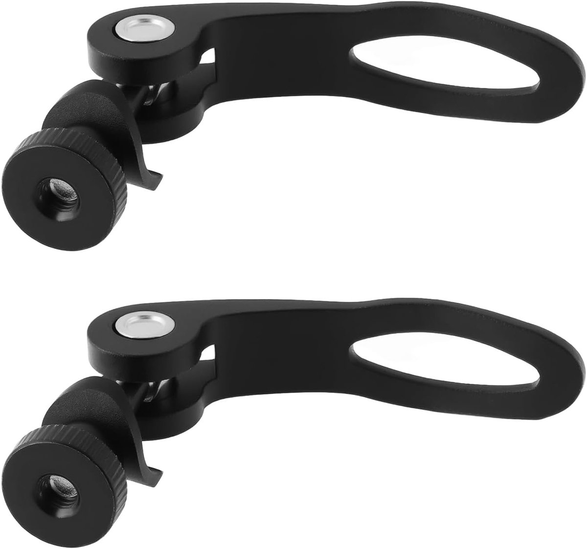 Dailygoods- Zadelpen Snelsluiting - Zadelpenklem - Zadelpen Pin M5x32mm - 2x - Geschikt voor Mountainbike/Vouwfiets - Zwart