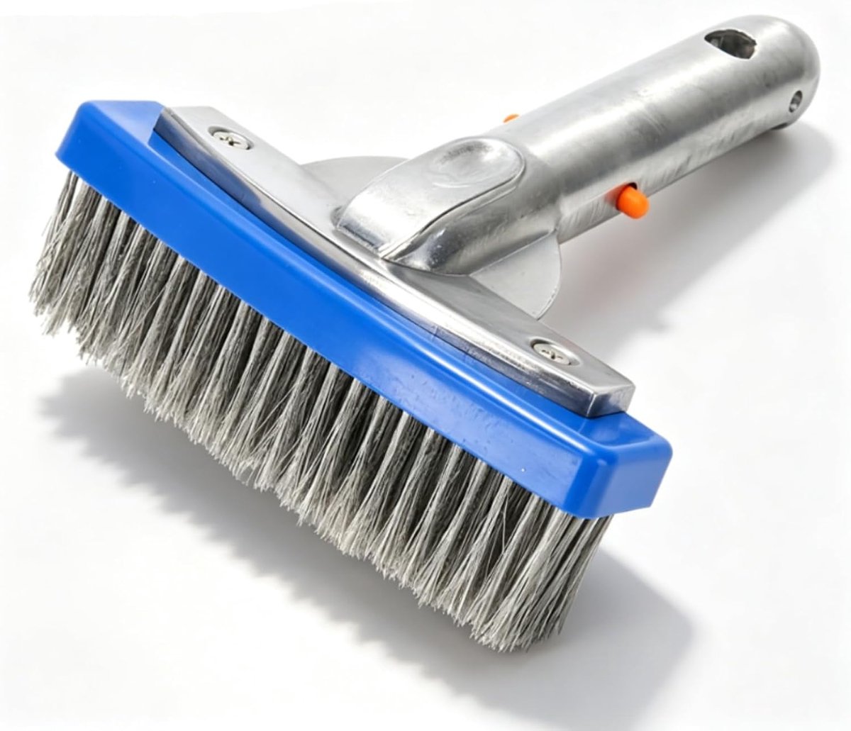 14 cm Zwembad Reinigingsborstel, Heavy Duty Pool Borstel Roestvrij Staal Scrubber voor Vijver Muur Reinigingsapparatuur voor Stappen Muren Tegels