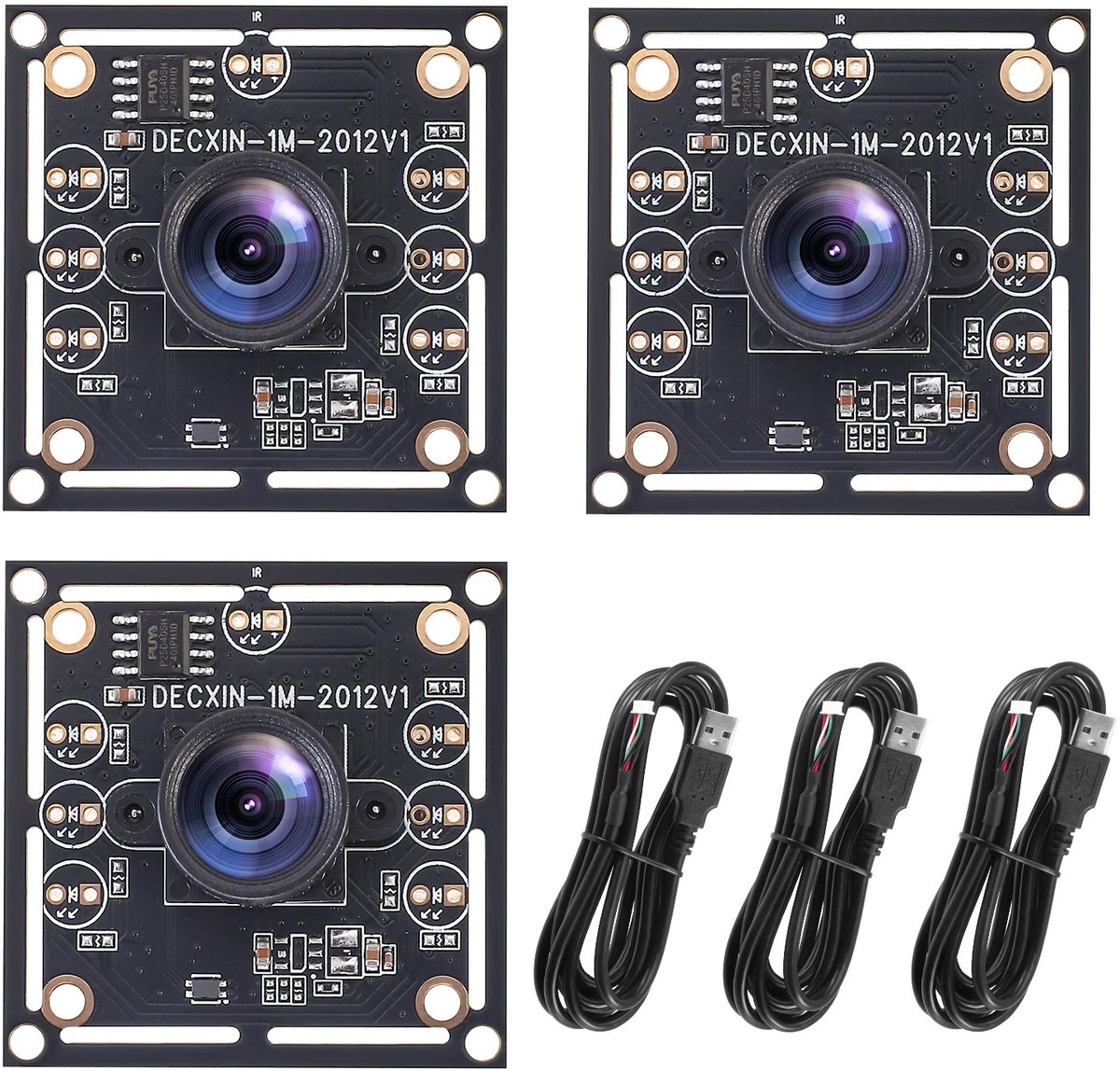 AALVERO - Dartbord camerasysteem - Dartbord score teller - 3 Stuks - 1280x720 - 30fps - Gezichtsdetectie - Beeldopname - 2m kabel