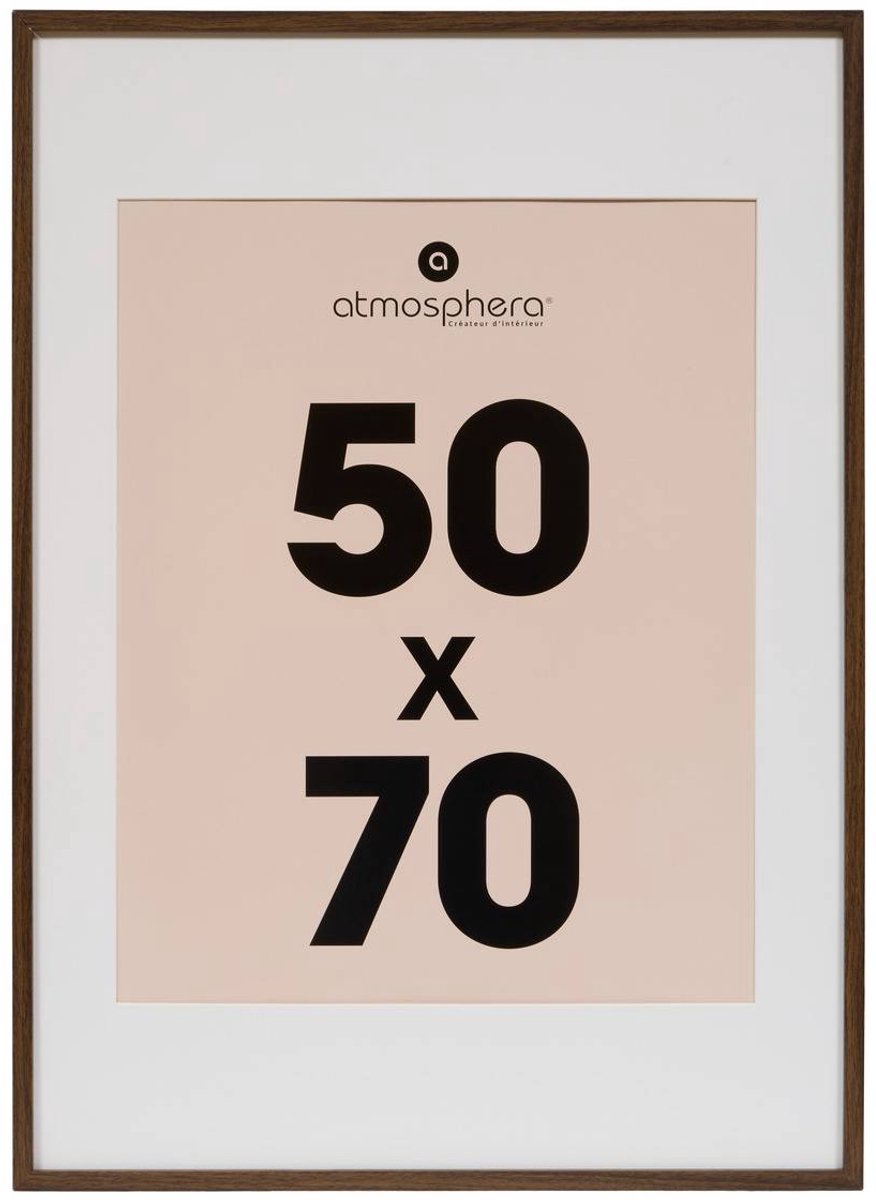Atmosphera Créateur d'intérieur® Manu-fotolijst 50x70 cm, bruin Marron tonka