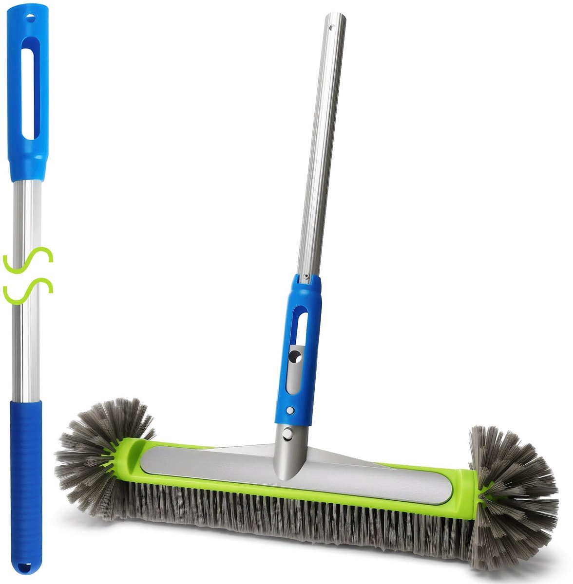 Zwembadborstel, 44 cm, met handvat, 160 cm, set met zwembadborstels - ShopVlot