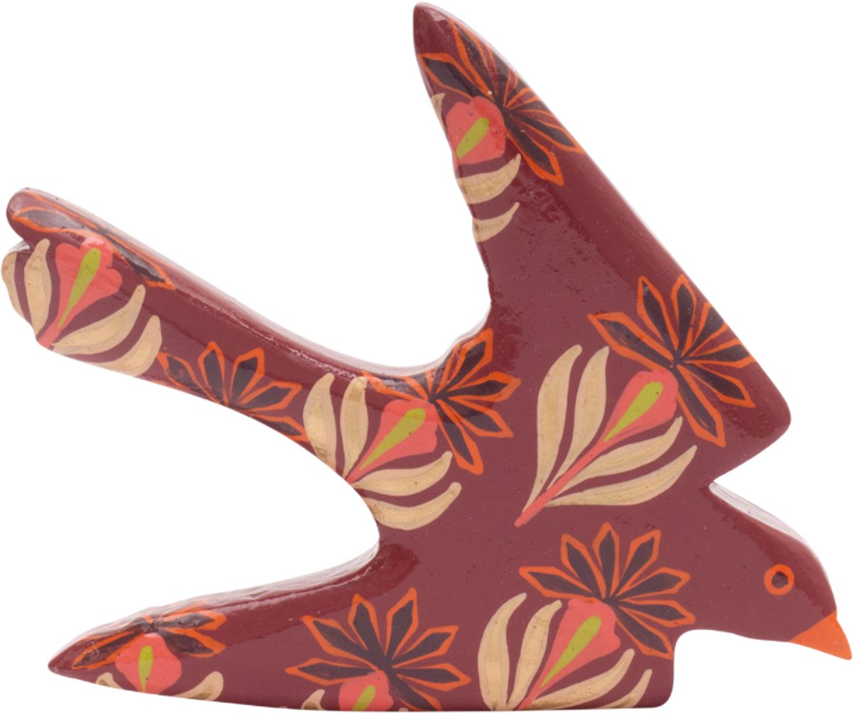 Imbarro Home & Fashion - Zwaluw Grazia Marsala - Multi, Rood - 17 X 14 X 2.5 cm