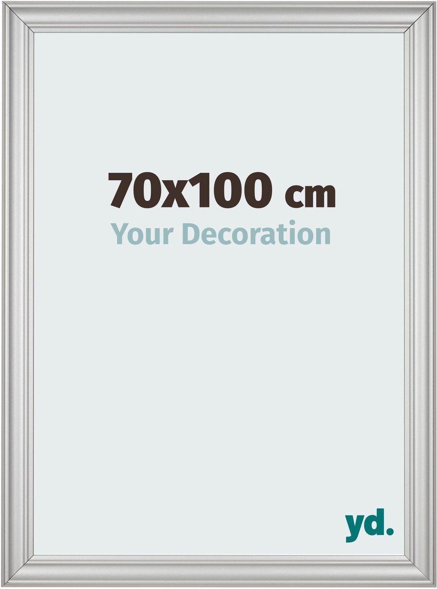 yd. Your Decoration - Fotolijst 70x100 cm - MDF - Zilver Mat - Lazio