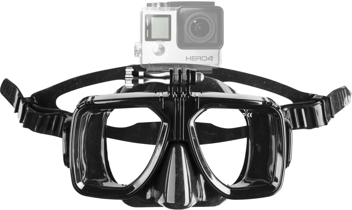 Duikbril met bevestiging (voor GoPro Hero 11 10 9 8 7 6 5 4 3+ 3 2 1, sessie en andere compatibele actiecamers)