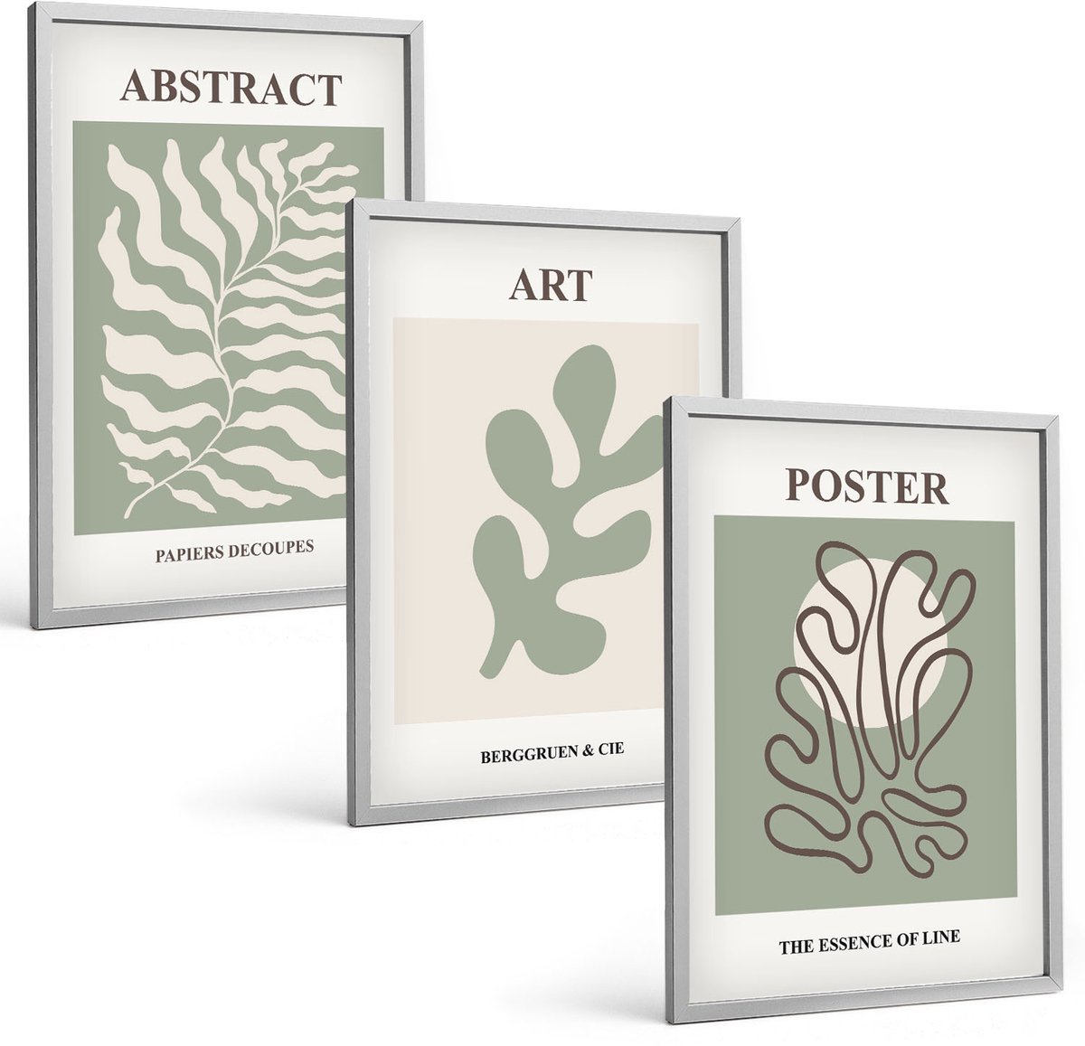 Coloray 3-Delige Schilderij Set - Posters Met Bloemenpatronen Van Henri Matisse - 40 x 60 cm - Stijlvolle Wanddecoratie - Interieur - Interieur Decoratie