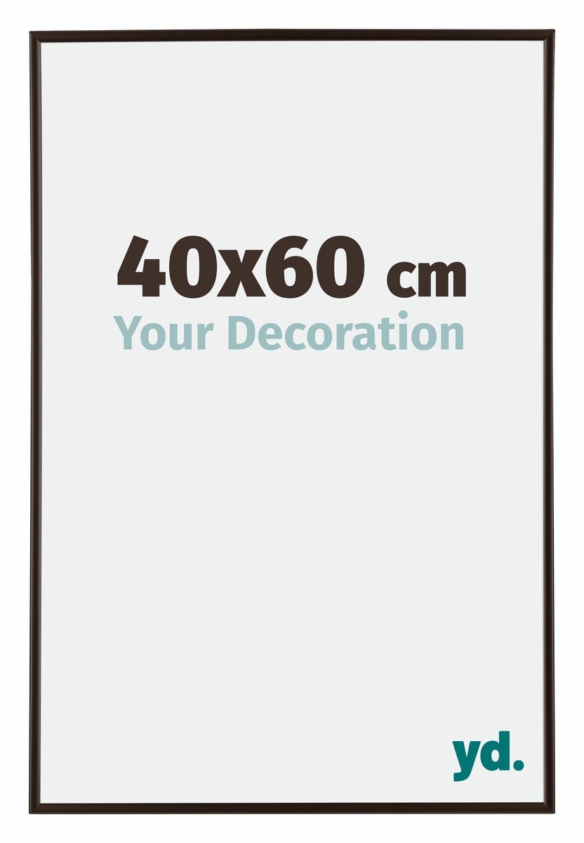 yd. Your Decoration - Fotolijst 40x60 cm - Kunststof - Antraciet - Evry