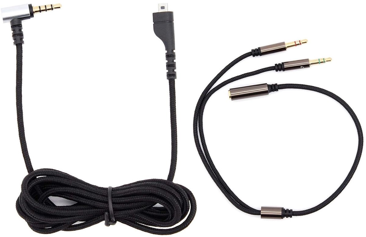 Verlengsnoeren voor SteelSeries Arctis 3 5 7 Arctis Pro Draadloze Gaming Headset, met 30 cm Y-Adapter