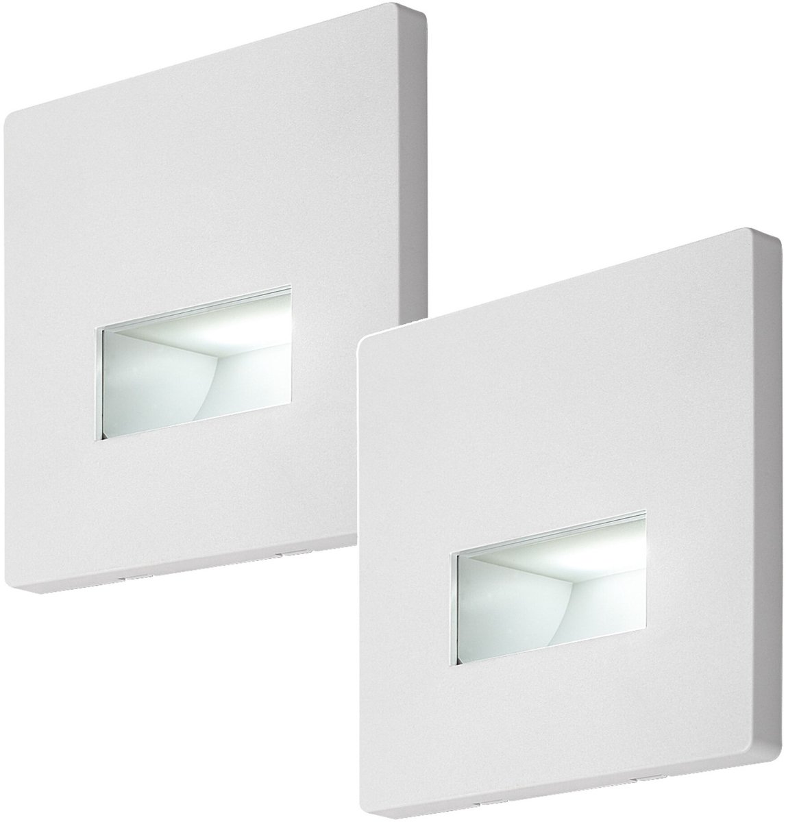 Rabalux Lunca - trapverlichting - LED-lamp 1 W, IP20, wit, instelbare lichtkleur 3000, 4500, 6500 K, 77196, 2 stuks
