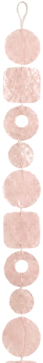 ByBazz Schelpenslinger Capiz Freestyle roze 5x5x180cm