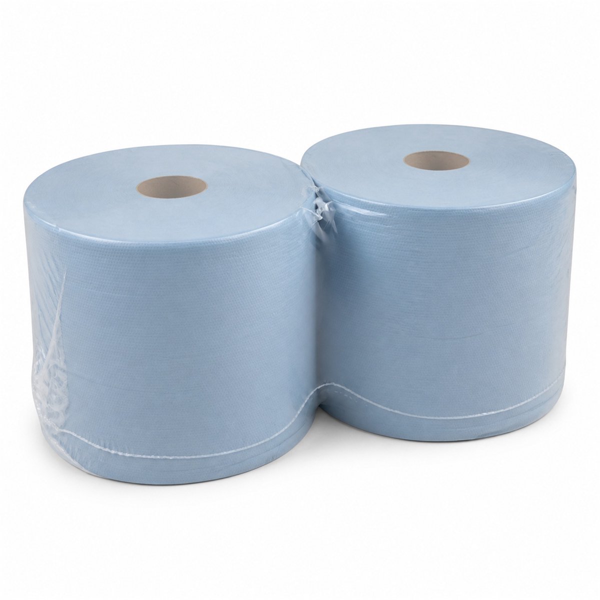 Inpakr Industrieel Poetspapier - 2 Rollen - 2-laags Blauw Gerecycled - 26 cm x 380 m - 1000 Vellen