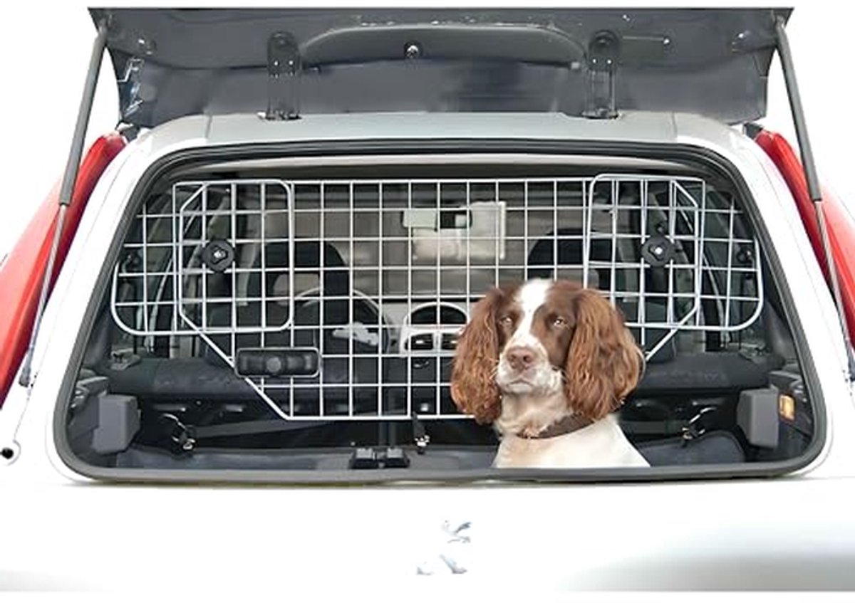 Huisdier Veiligheidsbarrière - Autohekje - Veilig Reizen - Universele Pasvorm - 90-120 cm Breed - Zwart