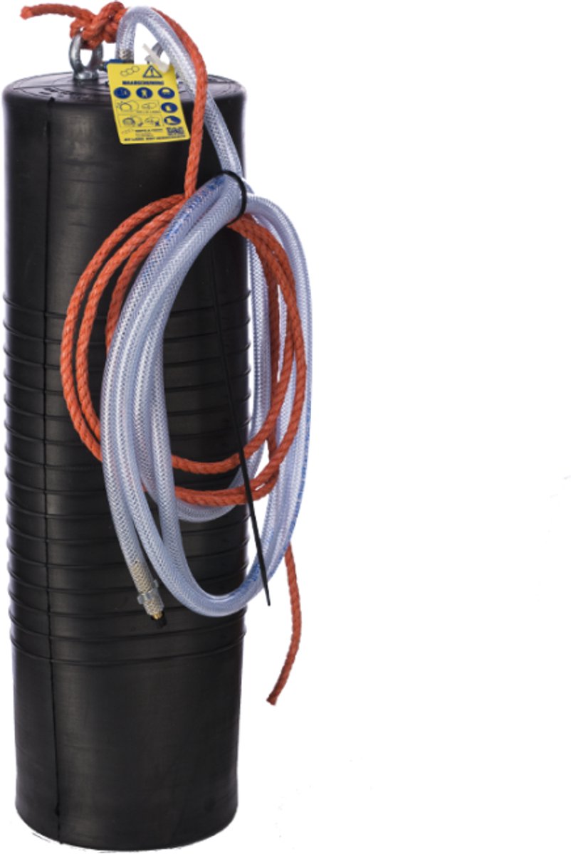 Rioolafsluiter type SA 20-40 cm 2,5 bar met 6 m slang en koord