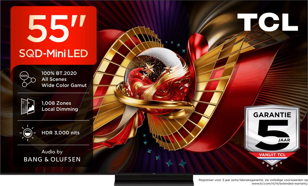 TCL 55C89L - 55 inch - 4K SQD-MiniLED - 2026 - Smart TV