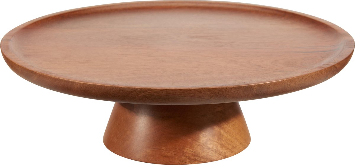 Home&Styling- serveerplateau van walnootkleurig mangohout- 30 x 30 x 9 cm