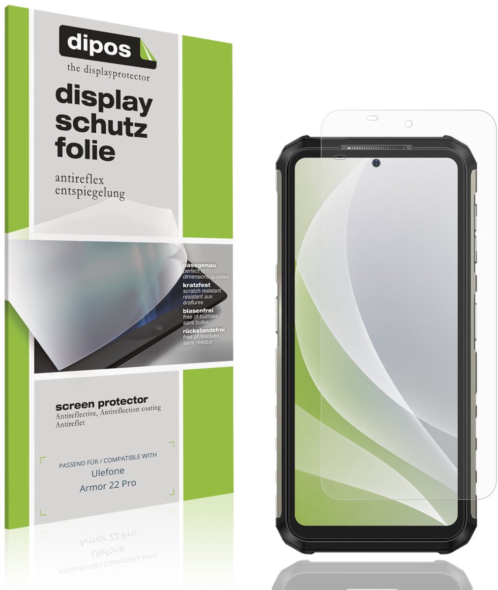 dipos – 4x Matte Beschermfolie geschikt voor Ulefone Armor 22 Pro | Krasbestendige & antireflecterende Screenprotector Ultra-Thin