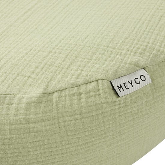 Meyco Baby Uni relaxhoes voor voedingskussen - pre-washed hydrofiel - soft olive van Meyco — afbeelding 5