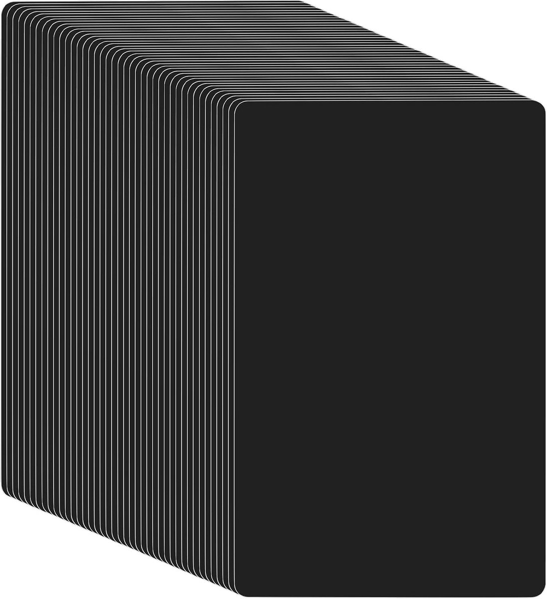 Dailygoods- Visitekaartjes 150 stuks - Aluminium - Blanco - Metalen - Hoge kwaliteit - Aanpasbaar oppervlak - Aluminium Kaarten