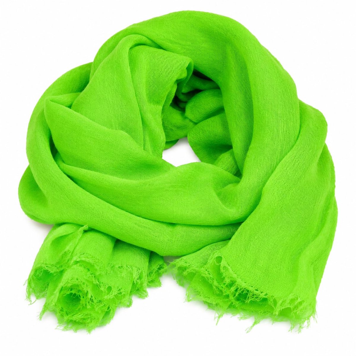 - sjaal - gekreukt - pashmina - halsdoek - sjaal - nek - 30 kleuren, Jade groen