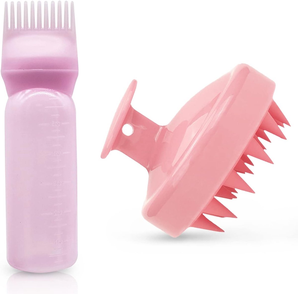 Inovra Plus - Wortelkam Applicator Fles en Massager voor Hoofdhuid - Thuis Salon Haarkleurstof Kam Applicators - Haarverzorging Accessoires