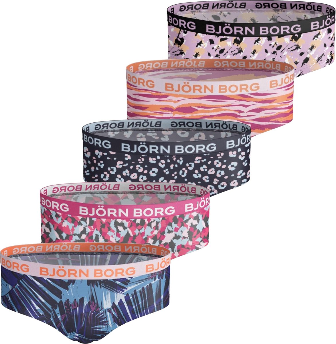 Björn Borg Meisjes Hipsters 5-Pack Maat 158-164