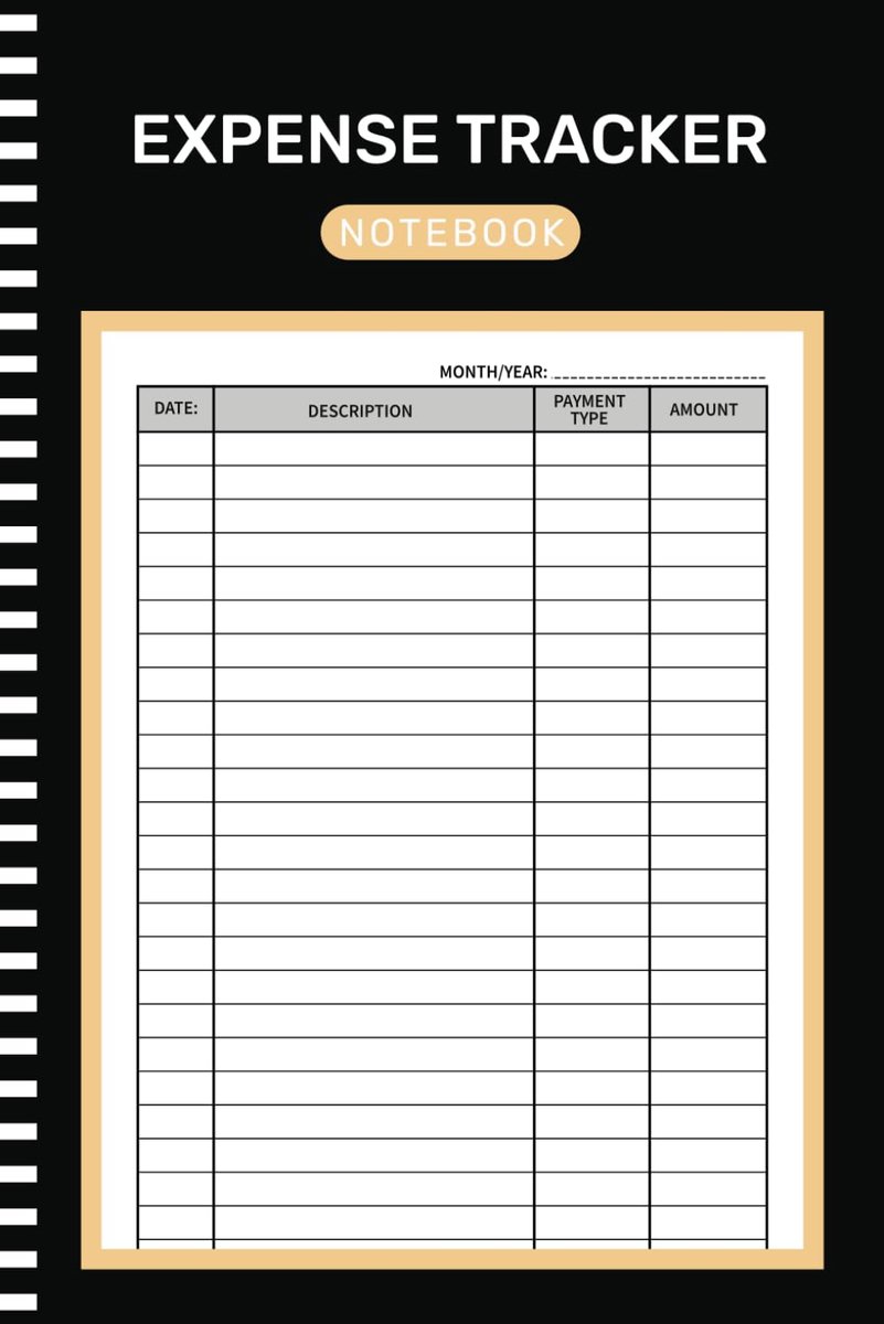 Expense Tracker Notebook: Daily Spending Tracker Bill Organizer Log Book, Budget Planner, Money Management Ledger - ShopVlot