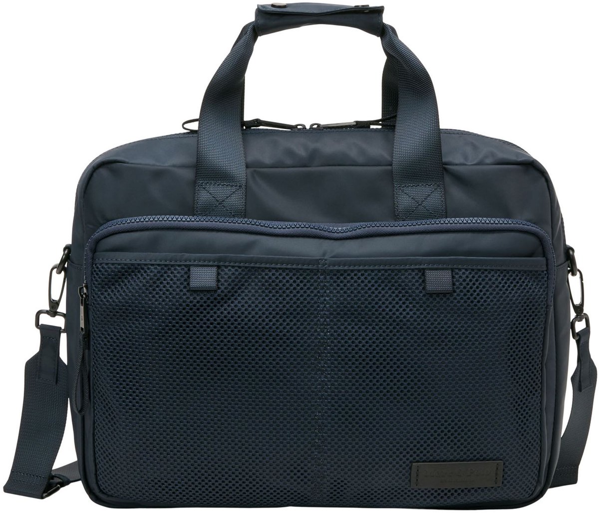 Marc O'Polo business tas laptoptas met laptopvak Pat Business Bag Dark Navy donkerblauw