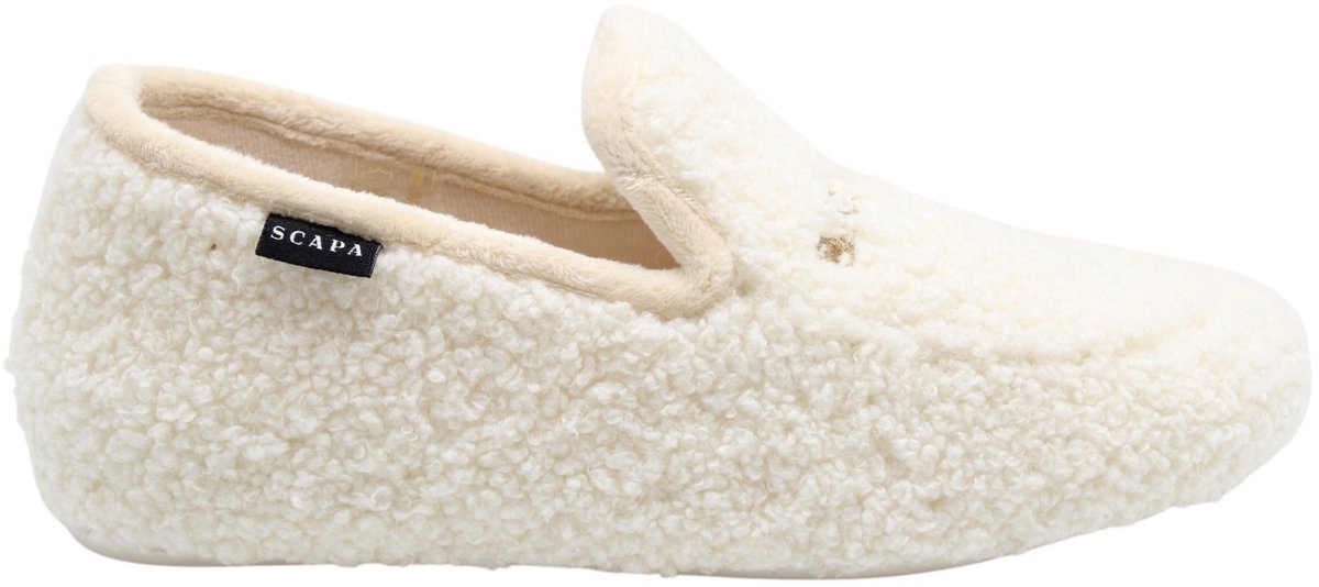 Scapa - Pantoffels - Creme - Vrouwen - Maat 38 -
