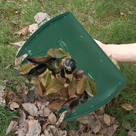 Leaf Collector - een handige, handzame bladhark/-schep in de vorm van een hazelnoot; hiermee ruimt u snel gevallen bladeren van het gazon en voert u eenvoudig tuinonderhoud uit. Geschikt voor het verzamelen van bladeren en ander tuinafval. — afbeelding 3