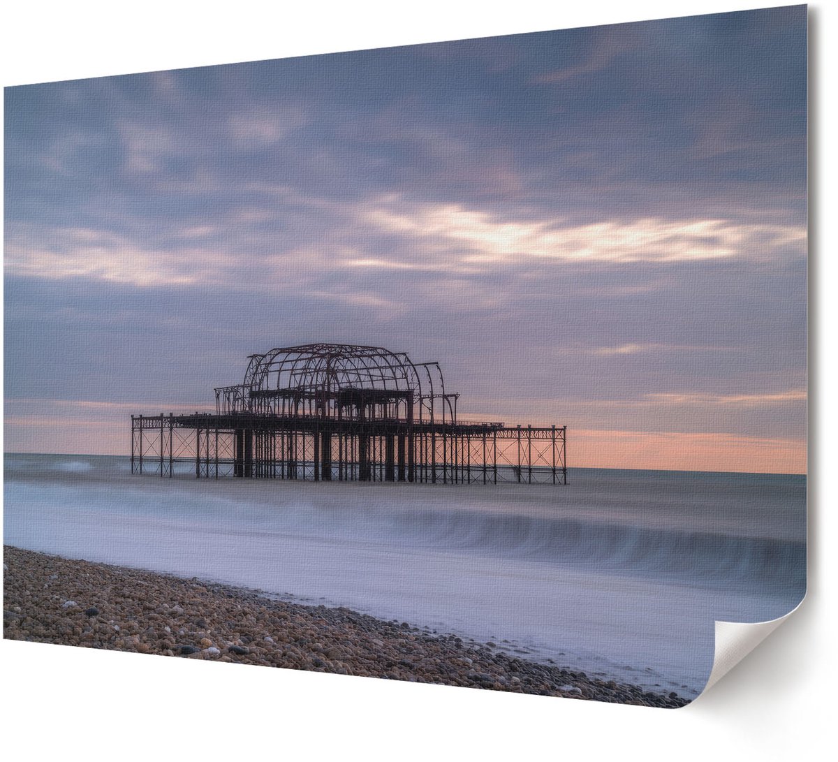 Coloray Polycanvas Wandposter - Expressieve Vrouwelijkheid, Fotografie - A4 - Zwart-wit Patroon - Rechthoek - Canvasposter - Woonkamer, Slaapkamer, Kantoor - Modern