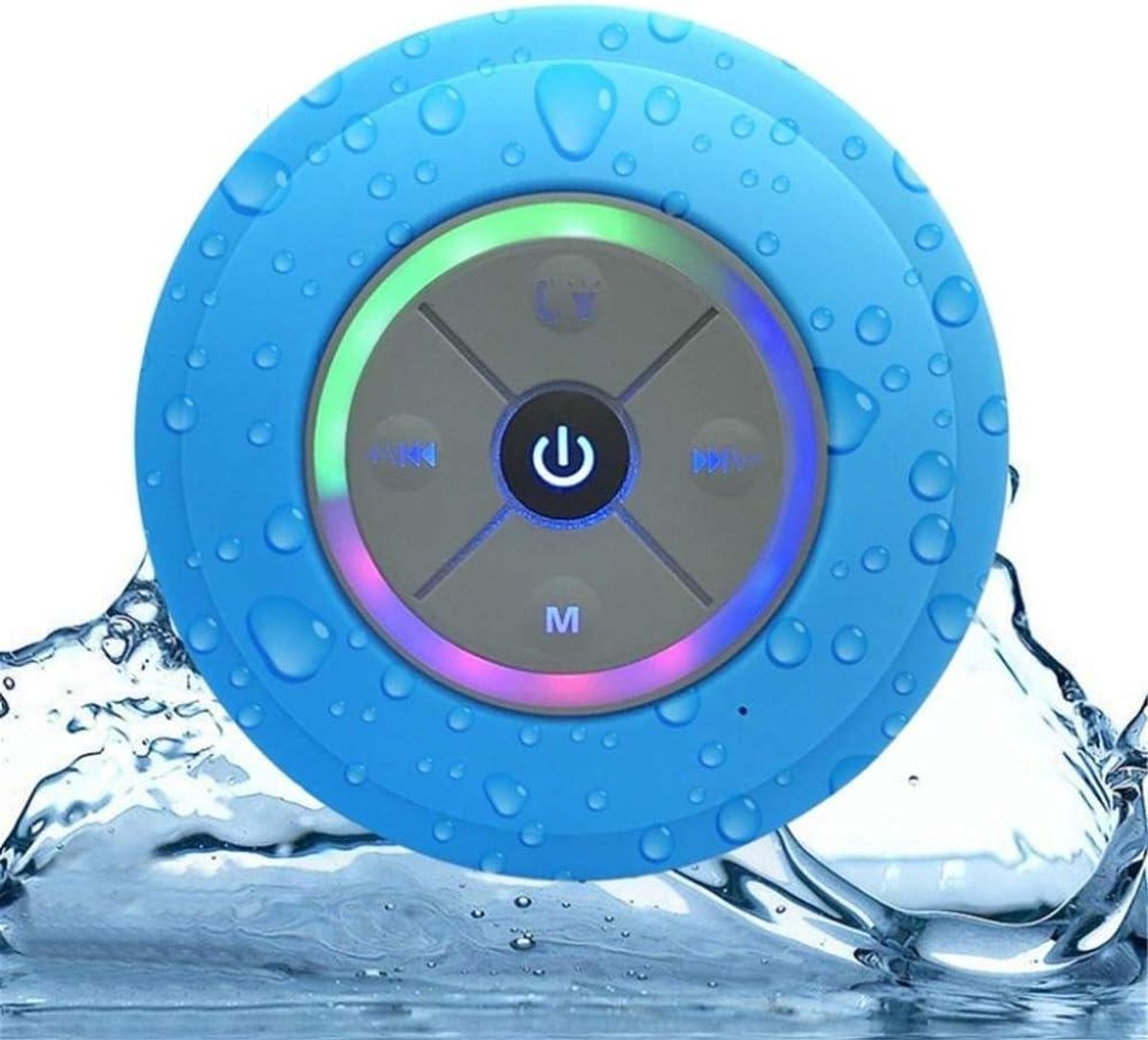 Draadloze Douche Speaker - Waterproof Speaker - Muziek Luisteren - Met FM Radio - 5W Vermogen - Blauw