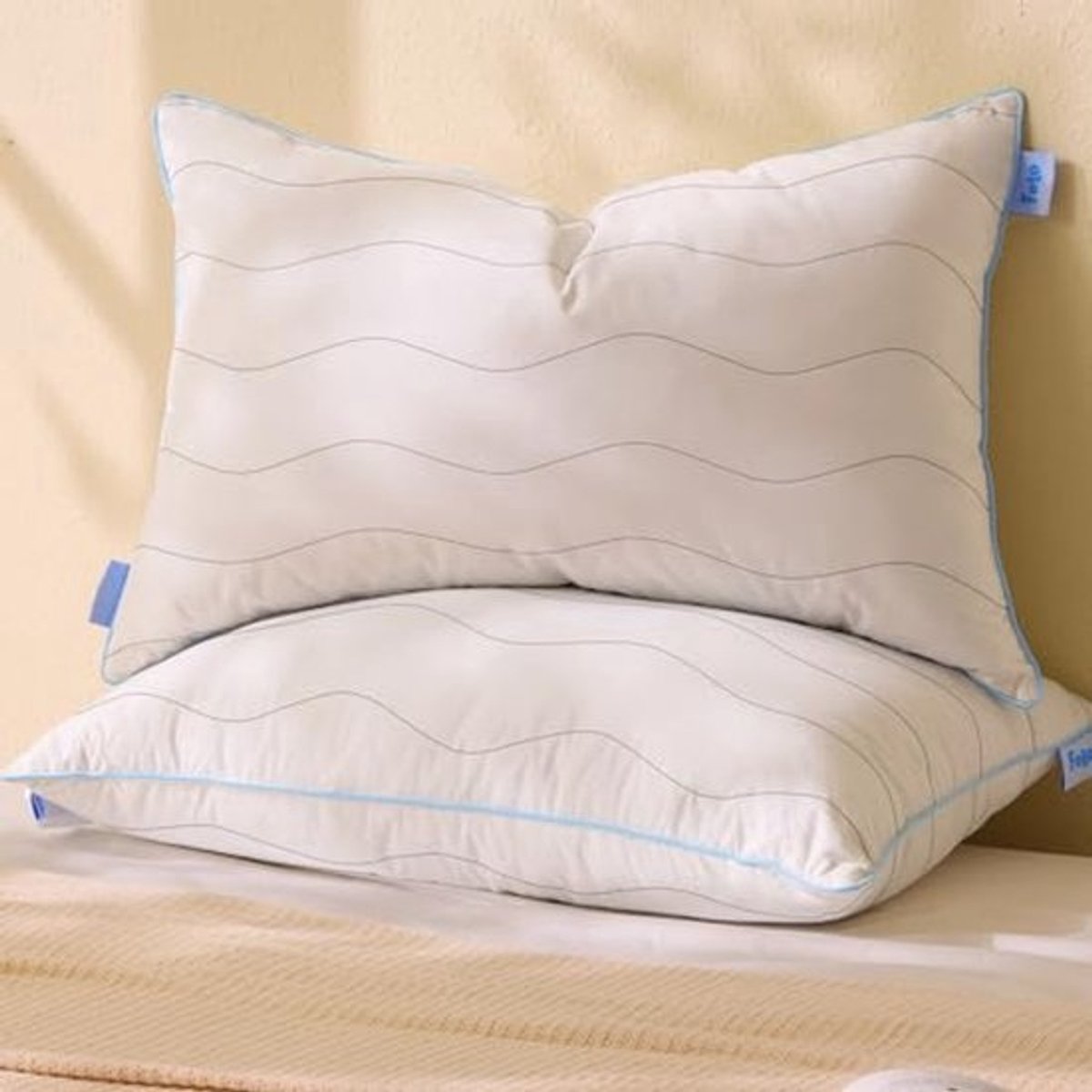 Luxe Donzen Kussens Set van 2 - Ondersteunende Kussens voor Comfortabel Slapen (50 x 66 cm)