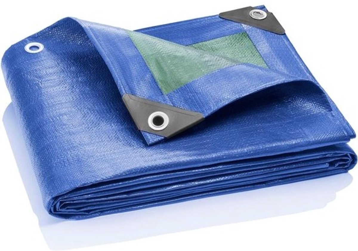 2x3m Afdekzeil UNIVERSAL 90g/m2 Blauw/Groen - dekzeil - afdekhoes voor tuin
