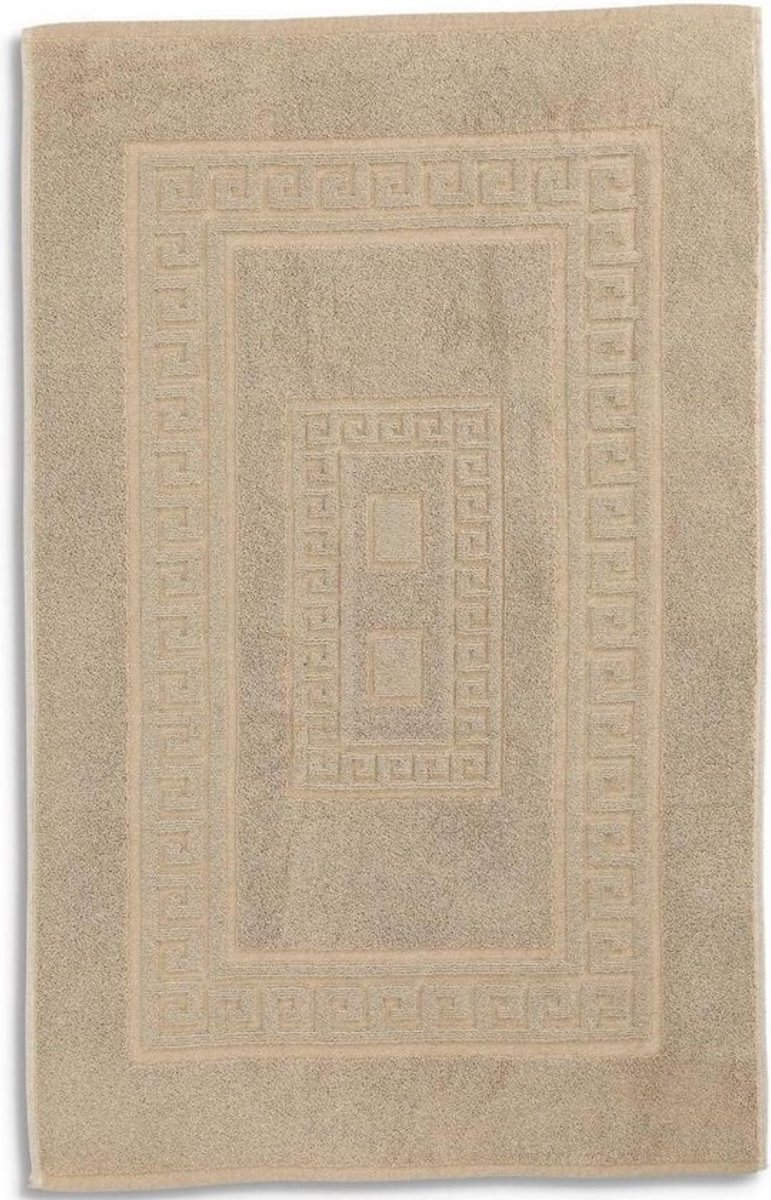 Badmat Torino 60 x 120 cm absorberend katoen zonder antislip - BEIGE