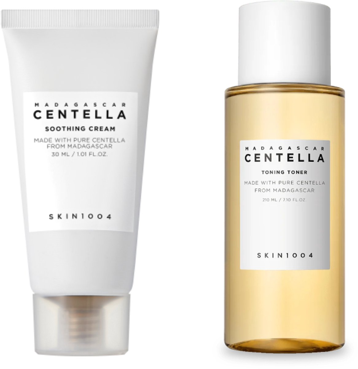 Skin1004 2 pieces combi - Centella Toning Toner 30ml and Centella Soothing Cream 30ml
