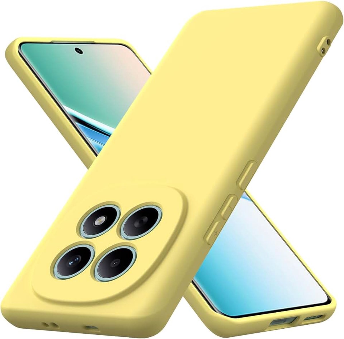 Note 15 5G /POCO M8 5G, zachte TPU-siliconen, ultradun, schokbestendig, beschermhoes voor Xiaomi Redmi Note 15 5G /POCO M8 5G - geel