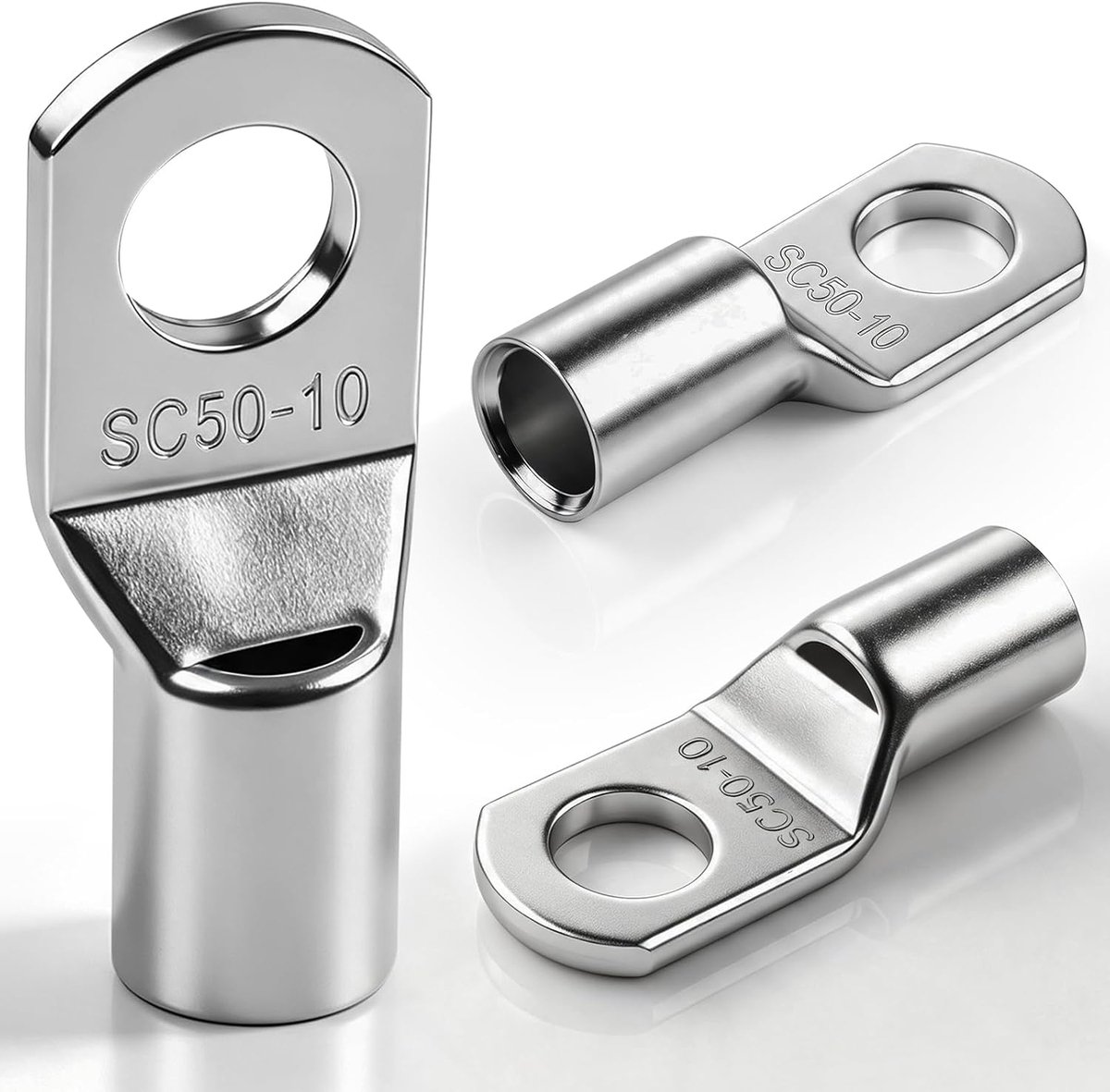 50 mm² M10, 10 stuks verdikte koperen SC