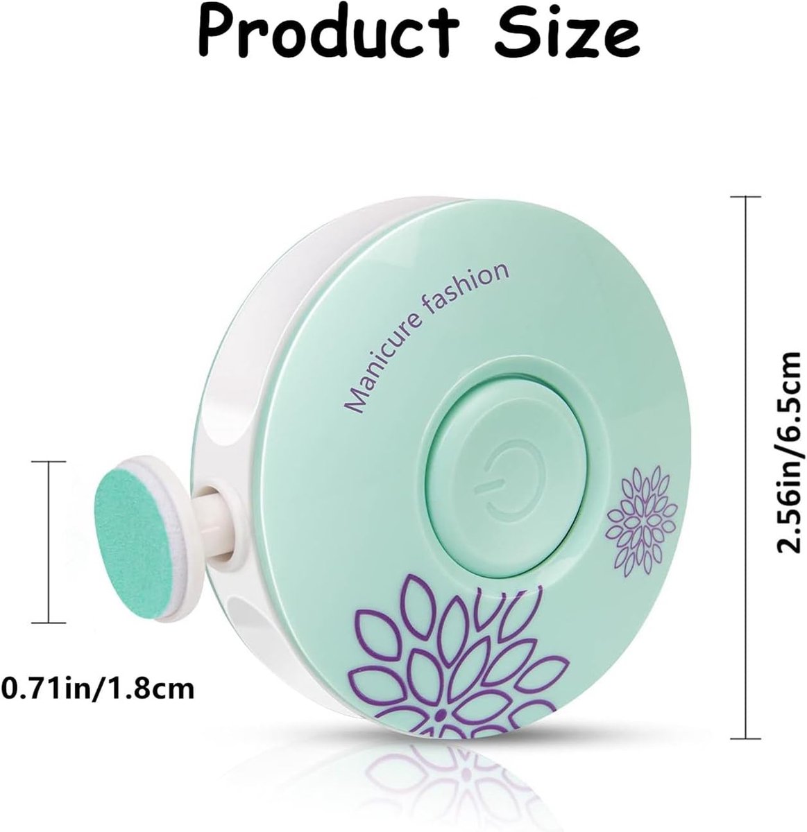 Elektrische Baby Nagelvijl met 6 Slijpkopjes, Stille Baby Nagelknipper voor Pasgeborenen, Baby's, Peuters en Volwassenen, Zachte Nagelverzorging voor het Hele Gezin, Draagbaar, Groen — cadeau in Verzorging - foto 8