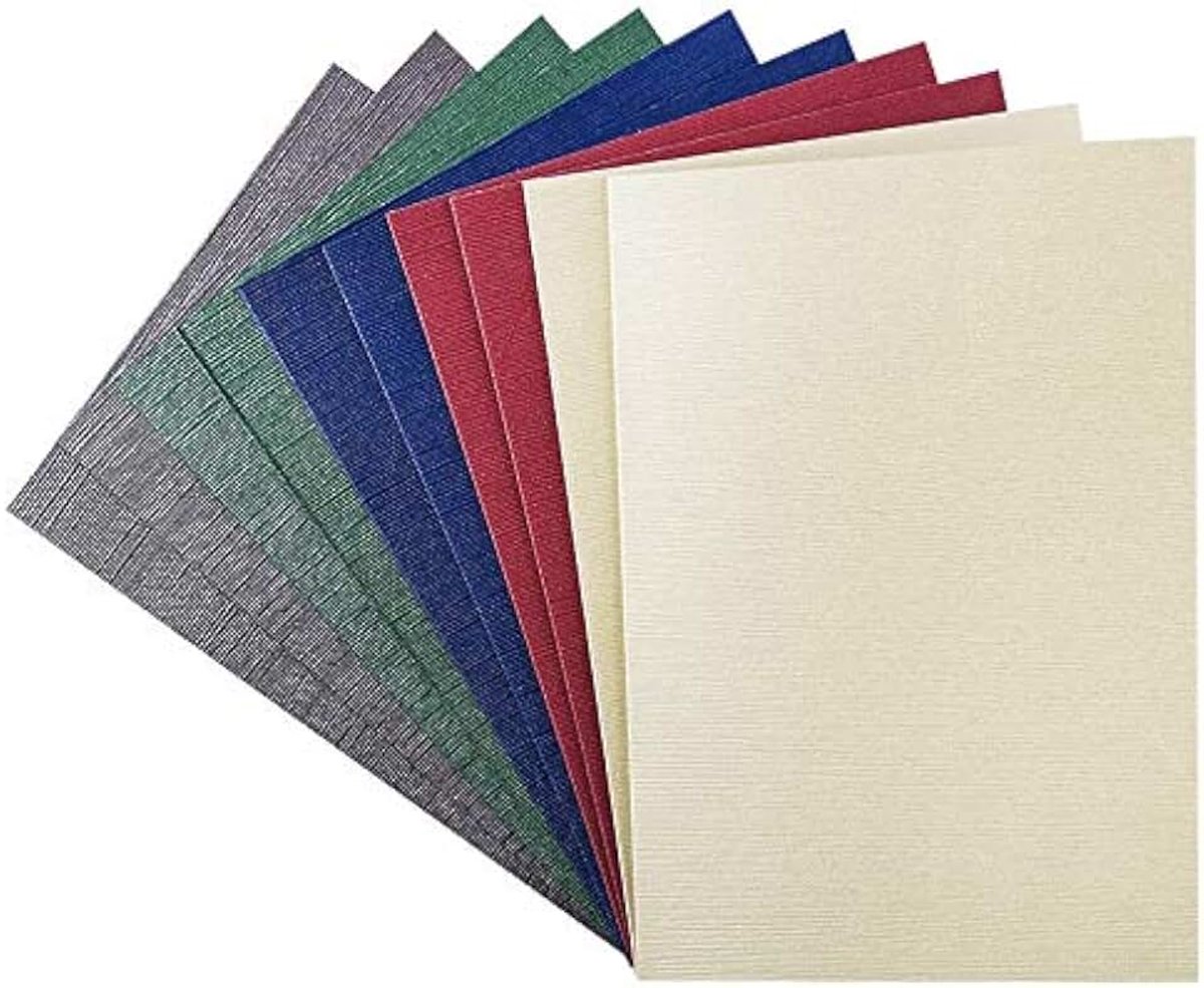 Mit Herz Klapkaartenset blanco | elegant reliëf | 10 vouwkaarten (240 g/m²) + 10 witte enveloppen (120 g/m²) | (reliëf "Athenen" | krachtige kleuren, DIN B6)