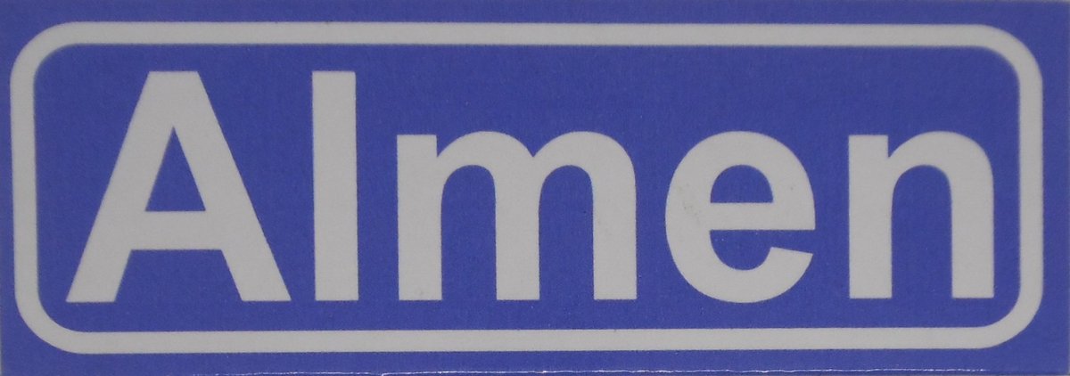Souv© - koelkast magneet - plaatsnaam bord - kombord - souvenir - koelkastmagneetje - relatiegeschenk Almen