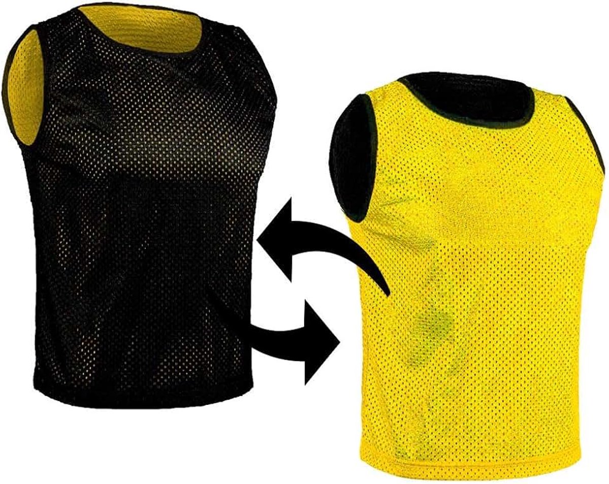 Dubbelzijdige Voetbal Hesjes - Trainingshesjes in twee kleuren, Overgooiers voor kinderen en volwassenen, Training Shirts voor Teamsporten, Dames Heren Junioren Senioren