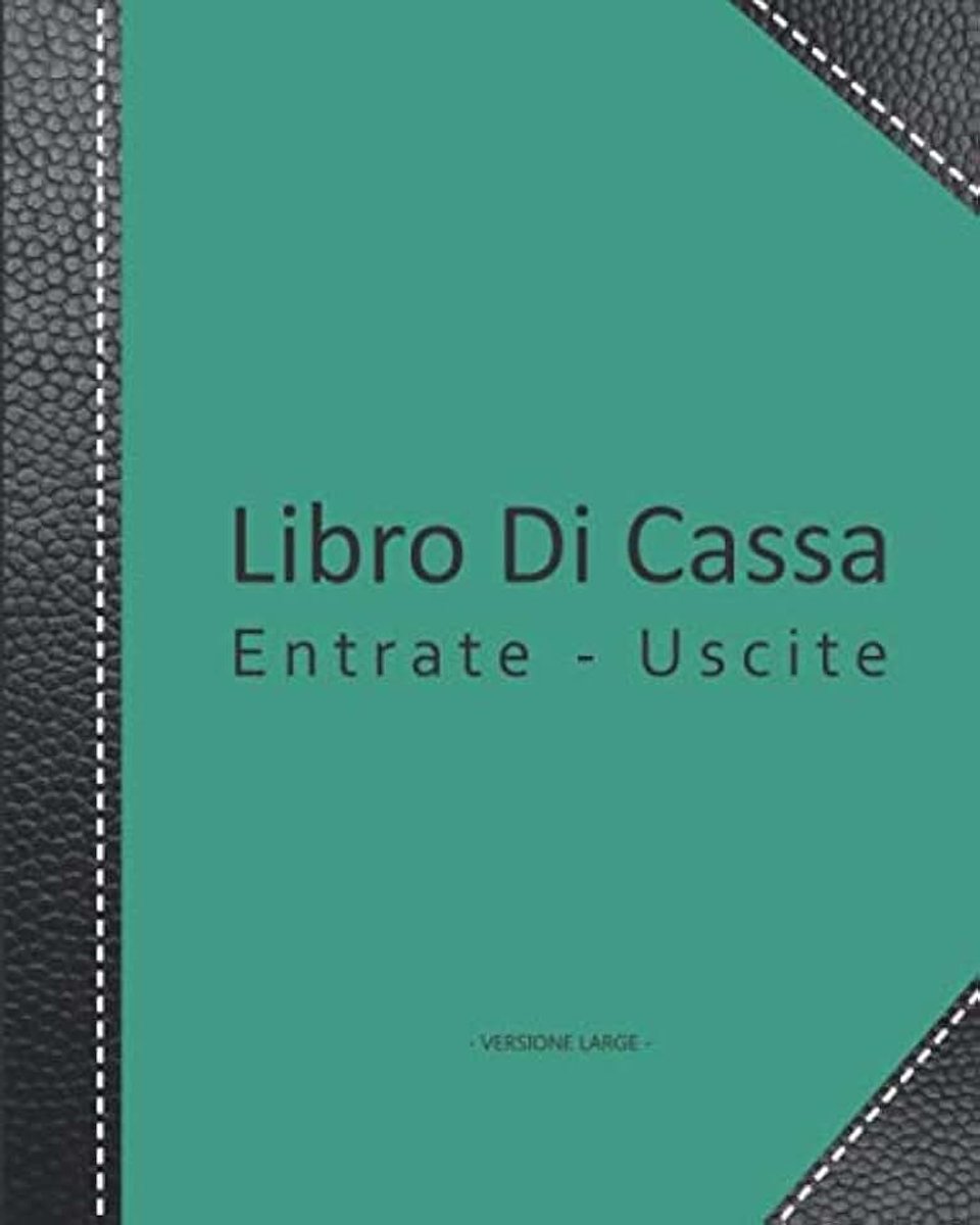Cassa: v2-5 Libro mastro semplice per le piccole imprese o conto privato | Saldo precedente Data Entrate Uscite Saldo | 101 pagine | 20,32cm ... | fondo verde con rinforzi in similpelle nera