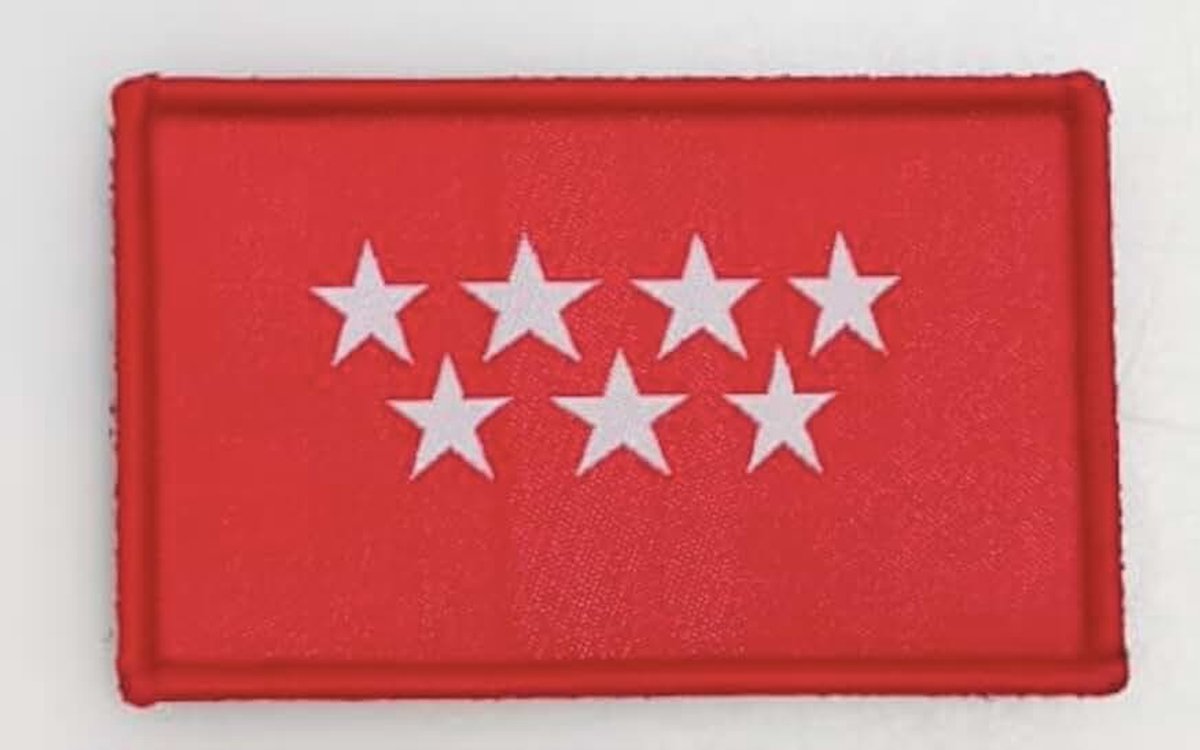Gemeenschap Van Madrid - Officiële Kleuren, Geborduurd Wapen, Motor- En Militaire Patches (Madrid Gemeenschap)